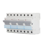 400VAC Dual Power Manual Transfer Switch DIN Rail Mount Single Side Interlock Circuit Breaker 4P MTS 100A