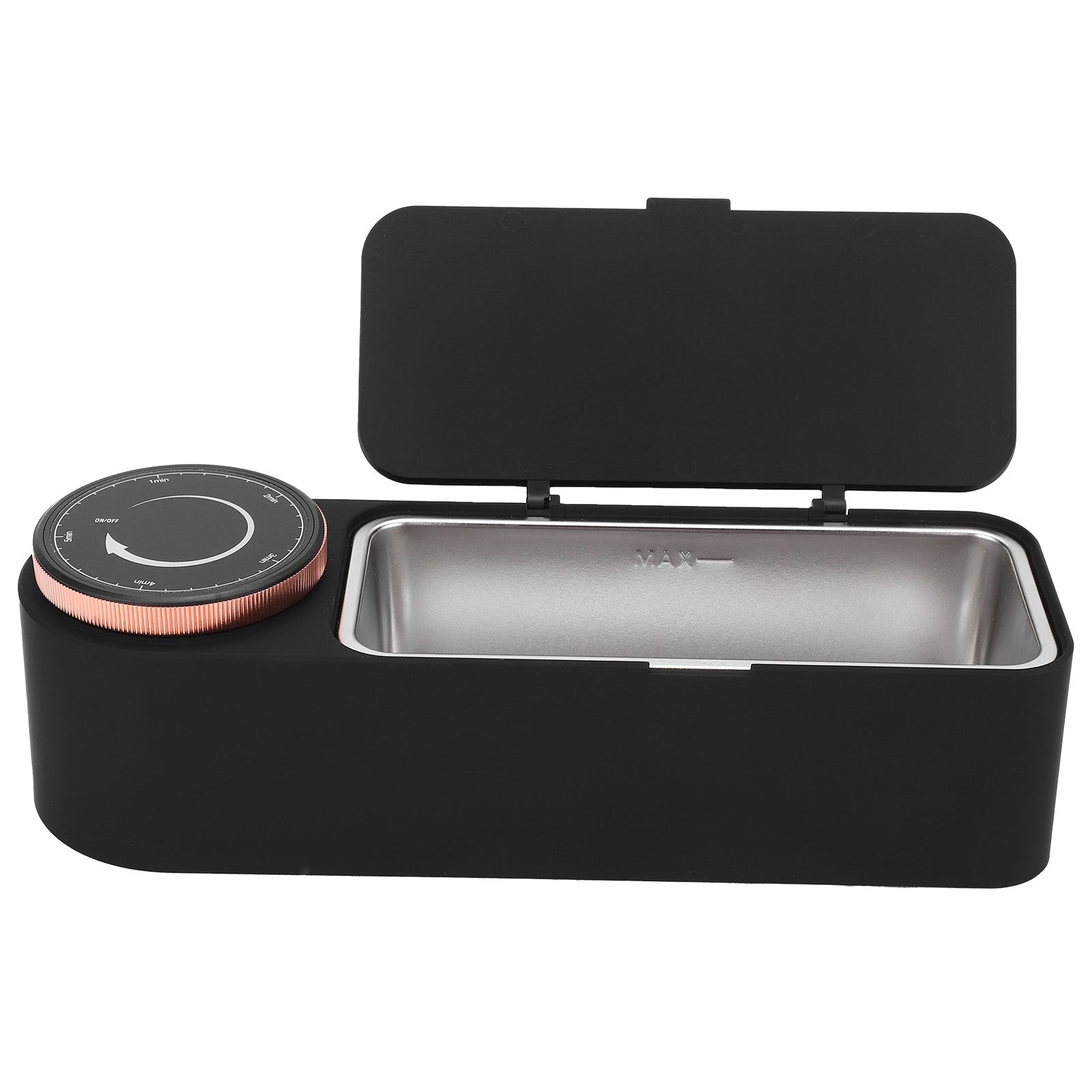 650ml Jewelry Washing Machine Black Mini Ultrasonic Cleaner for Watches Glasses 50kHz