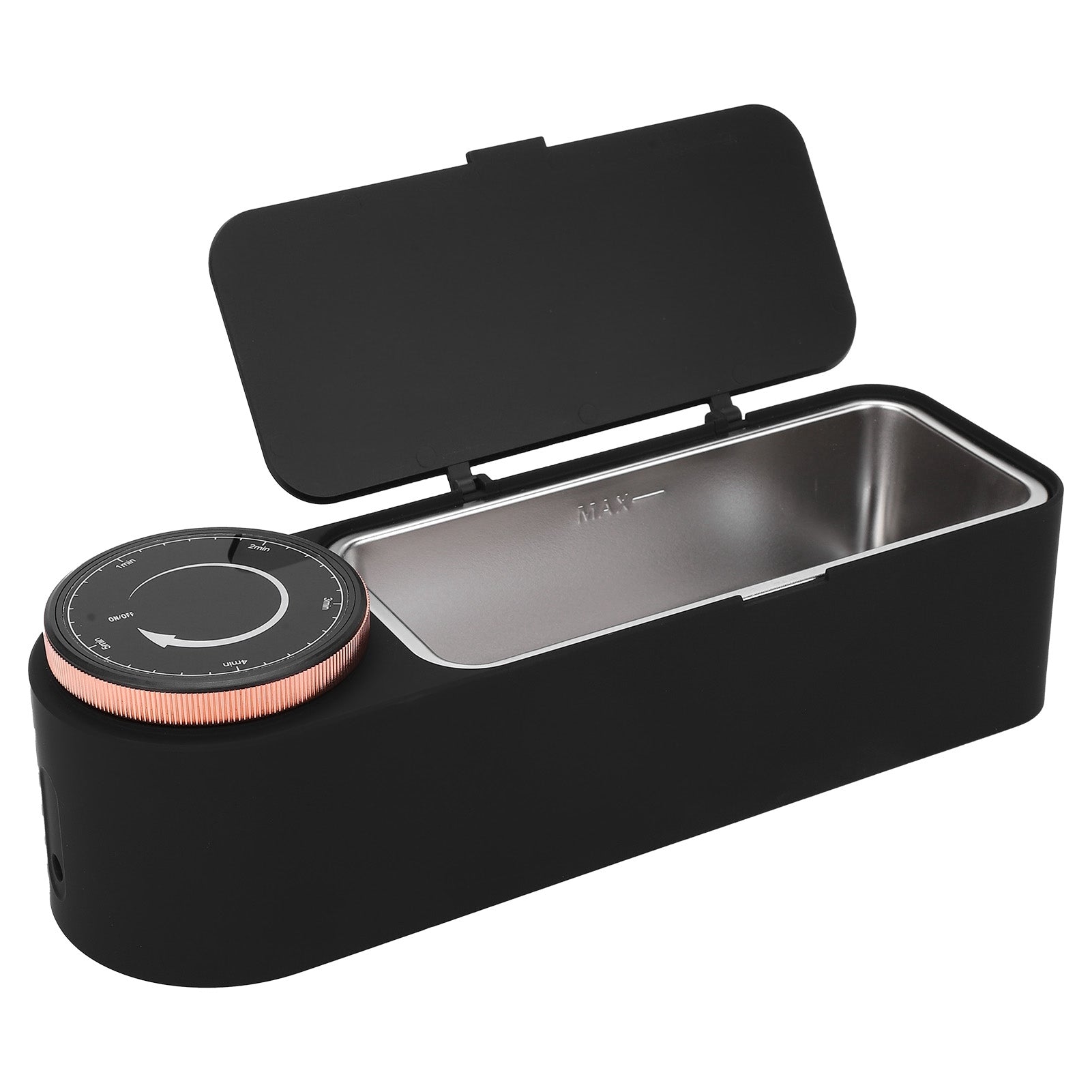 650ml Jewelry Washing Machine Black Mini Ultrasonic Cleaner for Watches Glasses 50kHz