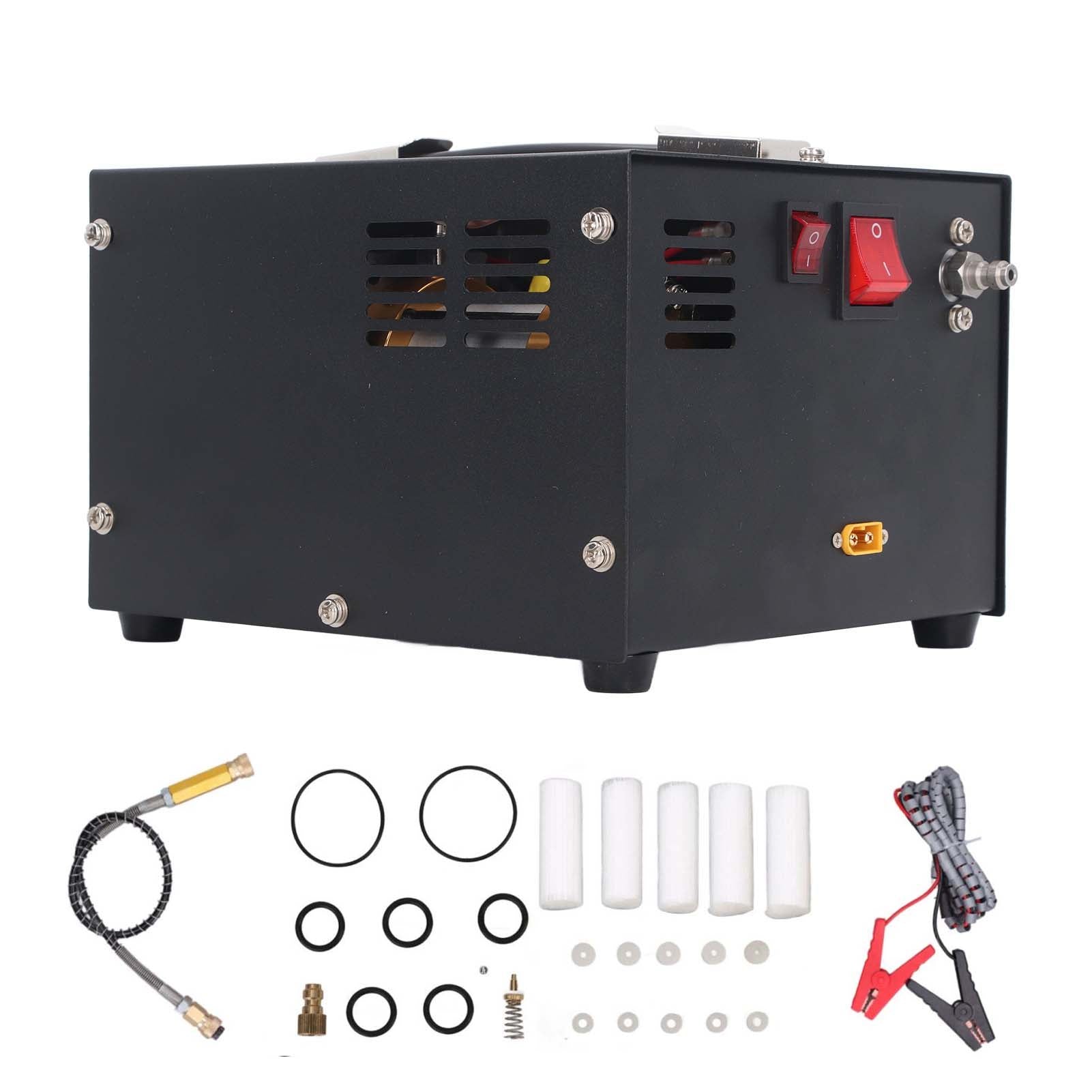 DC12V PCP Air Compressor 30mpa LED Display Fan Cooling PCP Pump for Airsoft Gun and Paintball