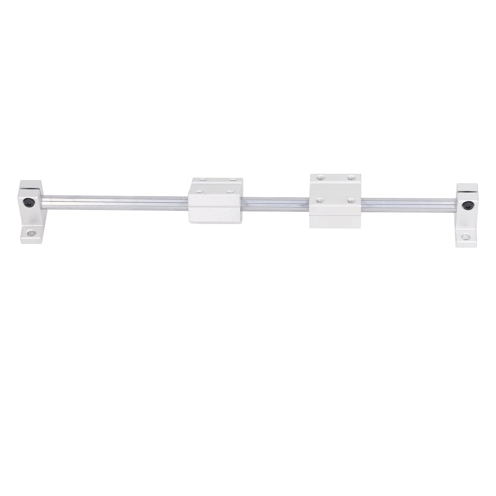 4Pcs Linear Motion Ball Bearings with 2Pcs Metal Shaft Rods Slide Block Support Mount Kit for CNC Machine Tool Shaft 10‑250 Set