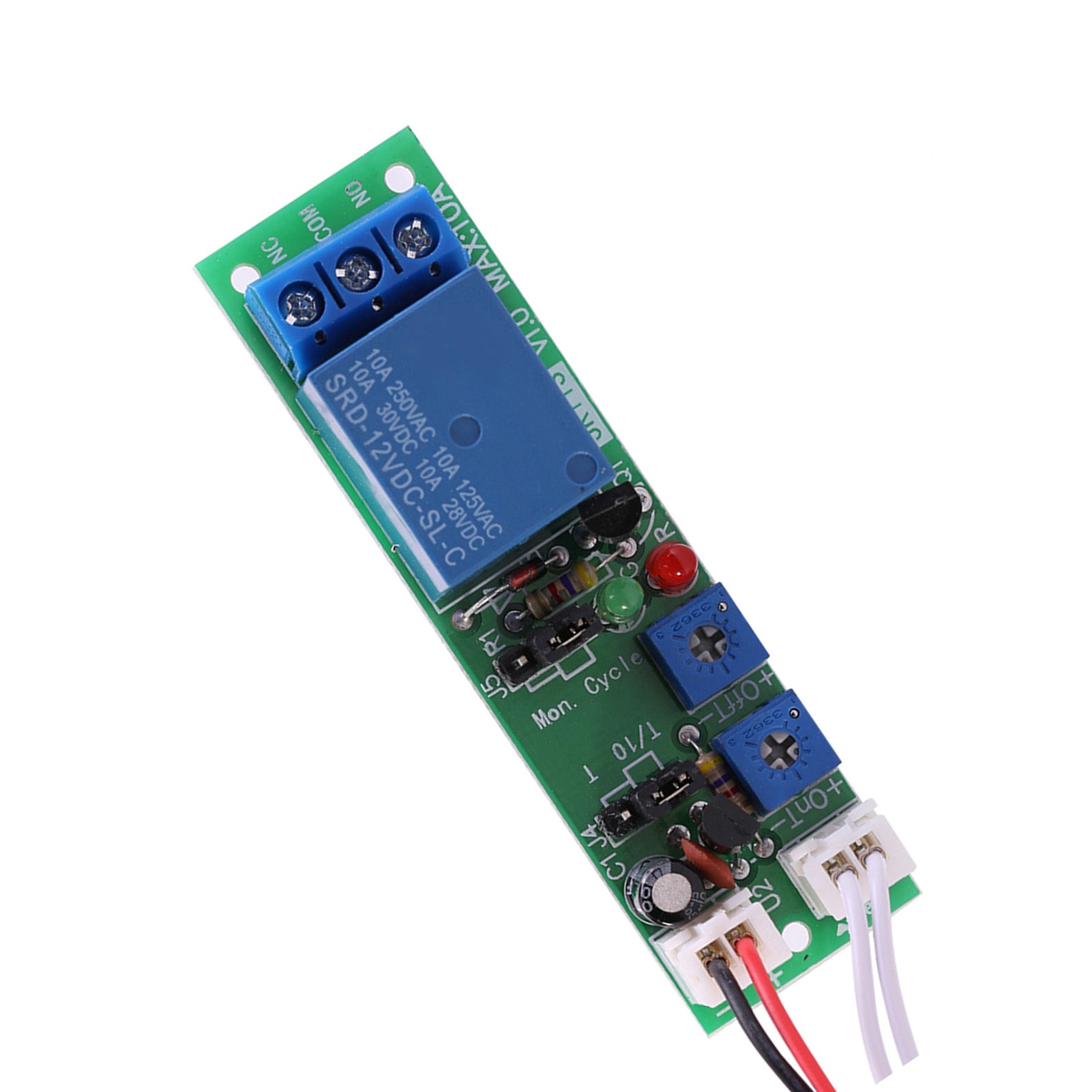 Adjustable Cycle Timer Delay On/Off Switch Relay Module (DC12V,0-24hr)