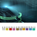 100Pcs Car Standard Blade Fuse Mini Zinc Alloy 2A 3A 5A 7.5A 10A 15A 20A 25A 30A 35A
