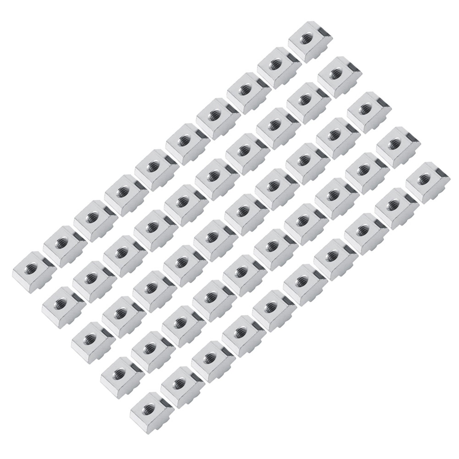 Nickel Coated Carbon Steel Sliding T slot Nut for Aluminum Profile Accessories (EU30 M6)