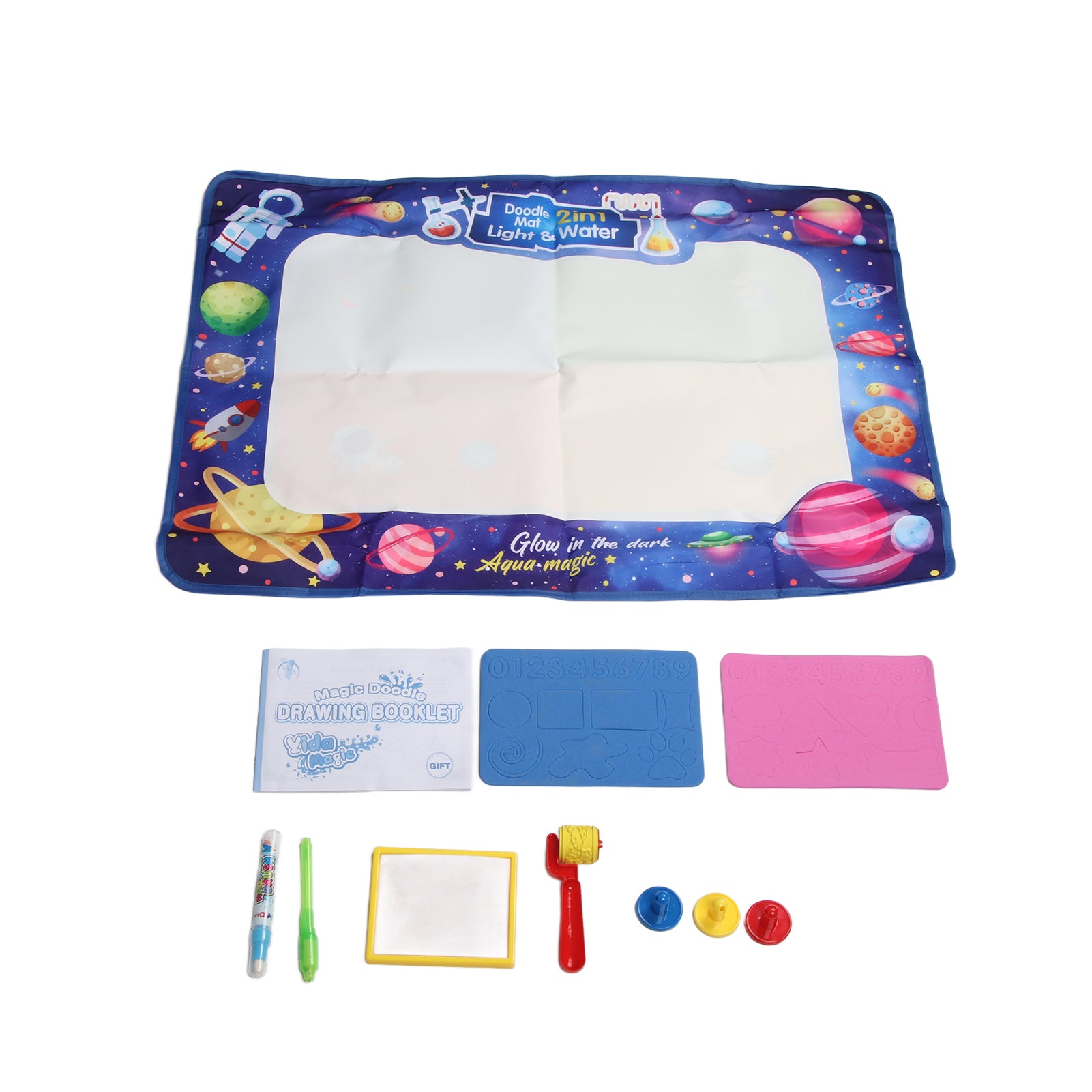 Water Drawing Mat Doodling Coloring Painting Game Educational Toys Luminous Water Doodle Mat Best Gift For Birthday Or Christmas