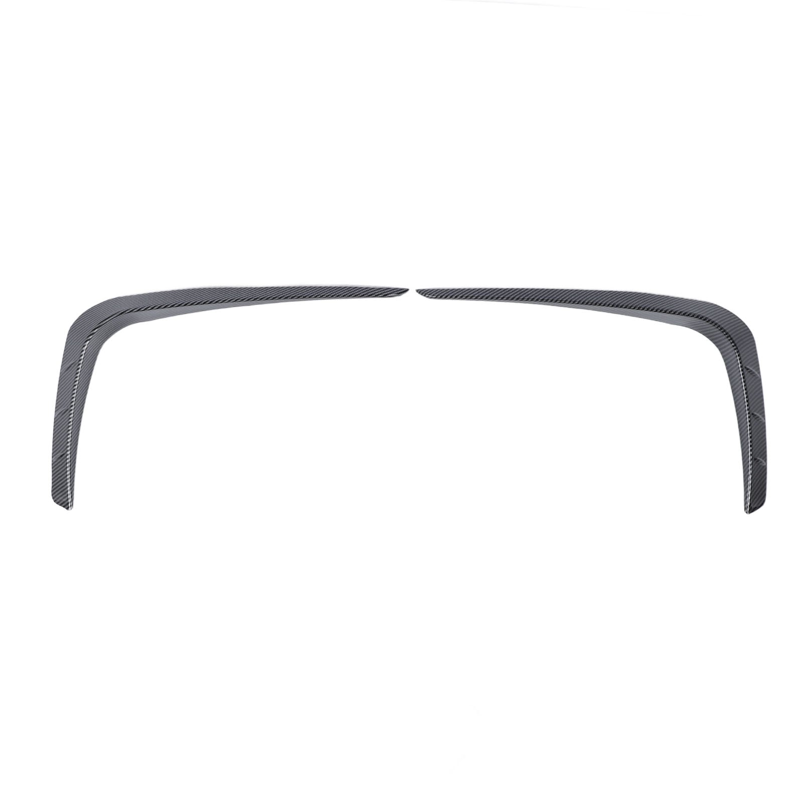 1 Pair Lip Spoiler Fog Lamp Cover Grille Sporty Look Spoiler Fog Lamp Cover Trim Grille for Focus MK4 ST Line 2019 to 2022 Carbon Fiber Style