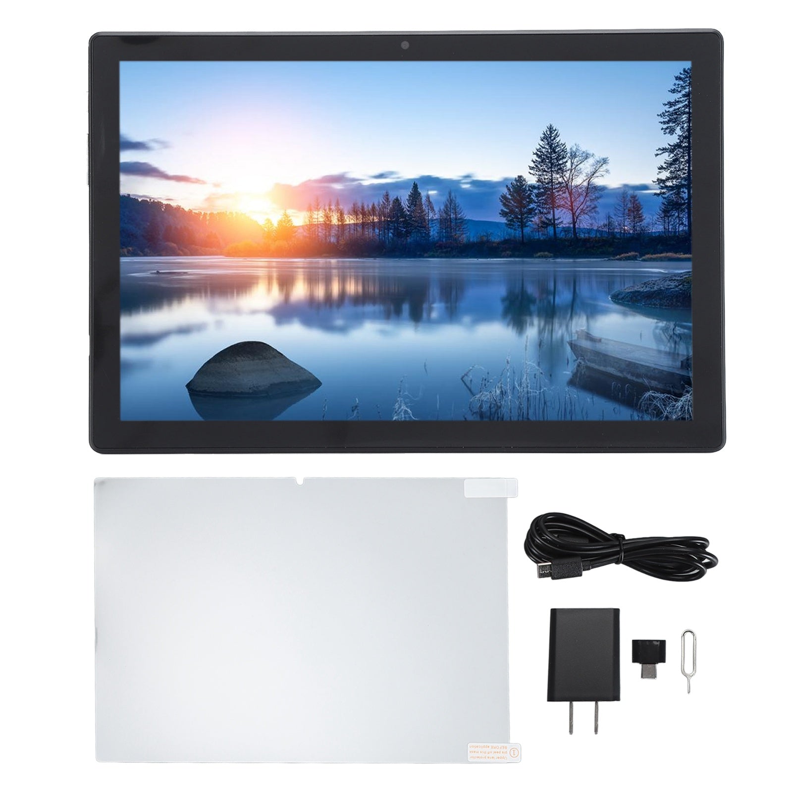 10.1 Inch Tablet 4G Smart Calling WiFi Bluetooth 6GB RAM 128GB ROM Dual Camera HD Tablet PC for Android 13.0 100‑240V Blue US Plug