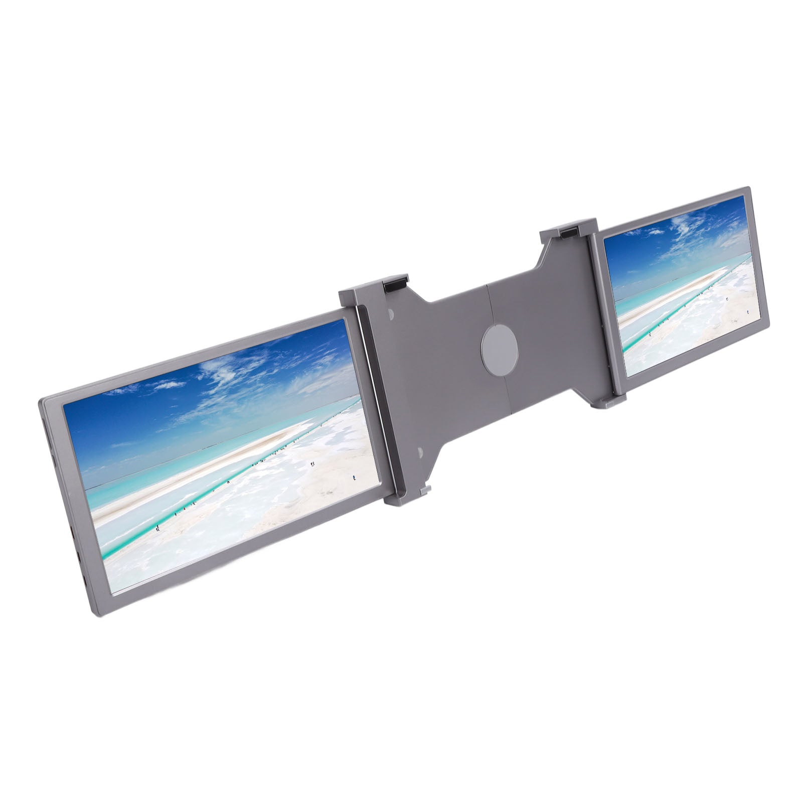 11.6 Inch Laptop Dual Screen Extender FHD 1080P Multifunctional Portable Display for Windows for OS X 13.3in to 14in Laptops Space Gray