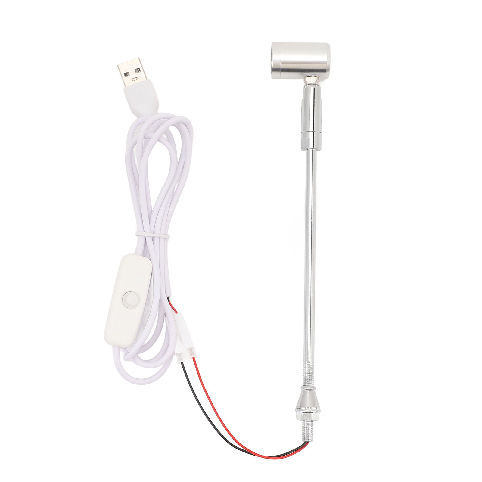 LED Small Spotlight USB Powered Aluminum Alloy Rotate 180 Deg Energy Saving Long Lifespan for Art Jewelry Painting Natural Light