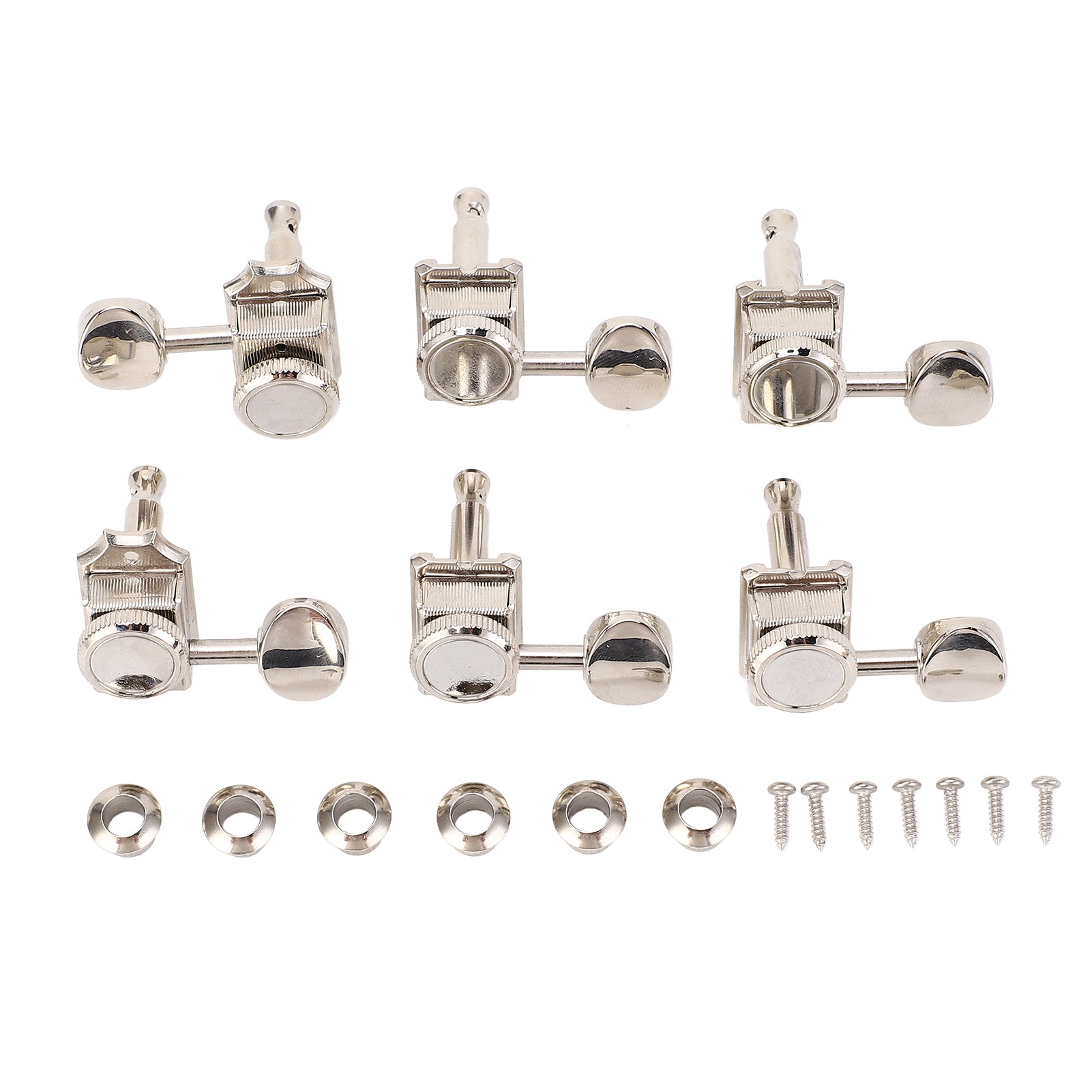 6PCS Guitar Locking Tuners Tuning Pegs Vintage Electric Guitar Machine Heads Tuning Keys Set for Left Handed Acoustic Guitar