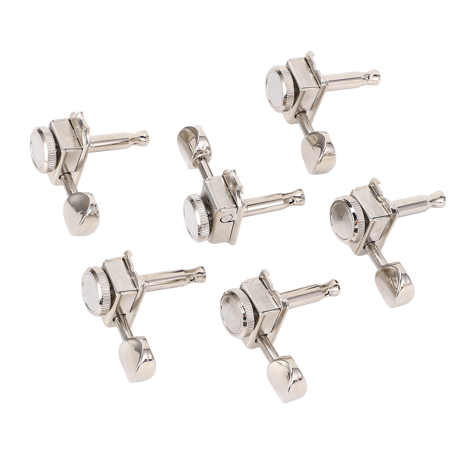 6PCS Guitar Locking Tuners Tuning Pegs Vintage Electric Guitar Machine Heads Tuning Keys Set for Left Handed Acoustic Guitar