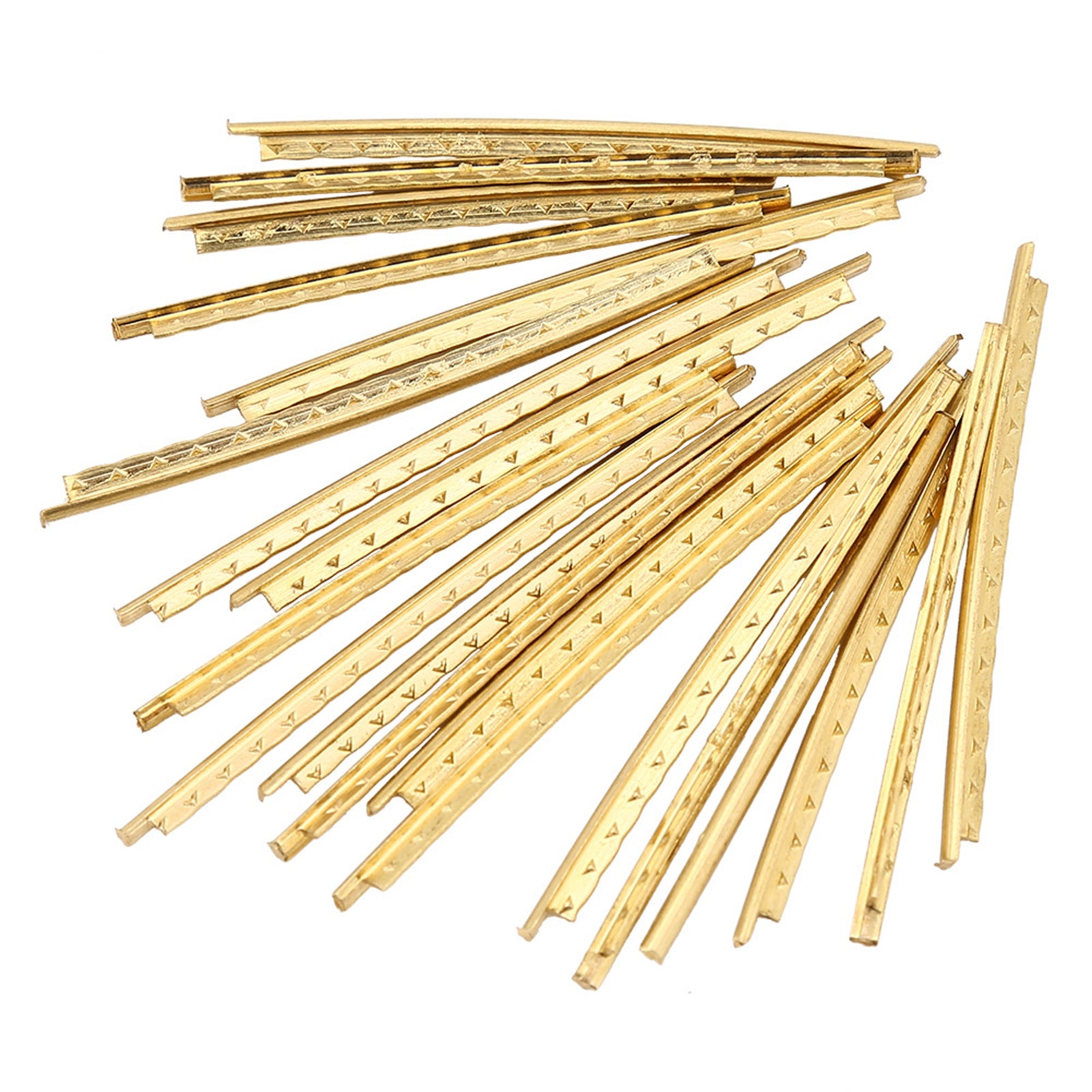 20Pcs/set 2.0mm Brass Guitar Fret Wire Set Replacement Parts for Folk Wooden Guitars