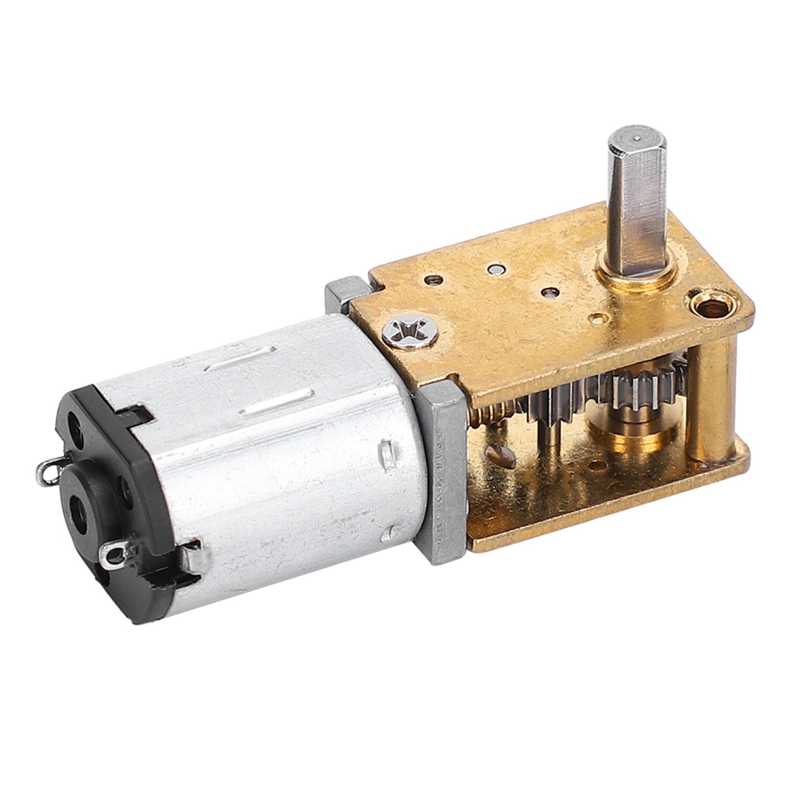 Mini Gear Motor Micro Worm Gear Reducer Brush DC Motors Electronic Devices 1218GEN20(DC6V 70RPM )