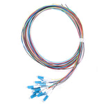 12 Strand Fiber Optic Pigtail LC/UPC Single Mode Low Insertion Loss 1.5m