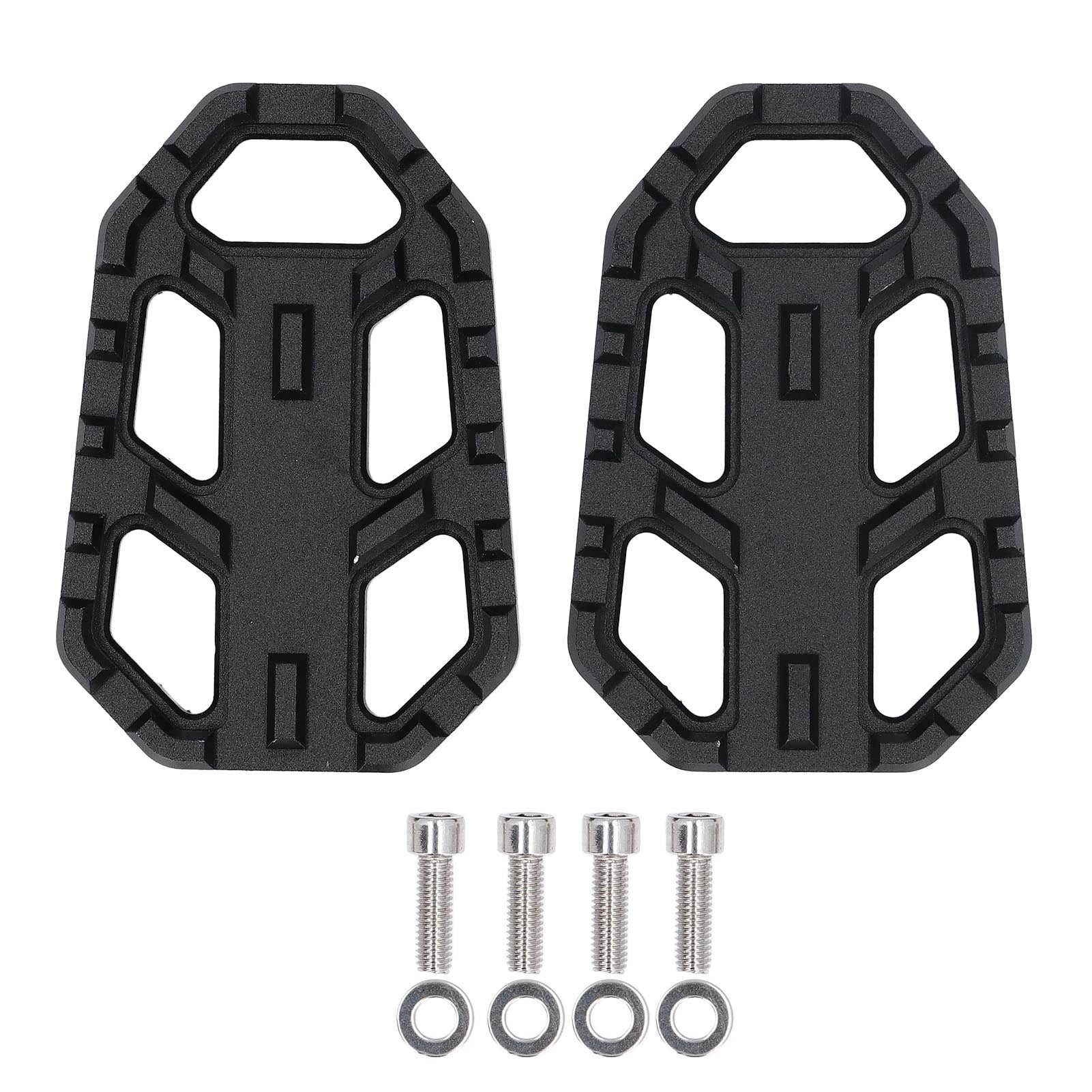 1 Pair Motorcycle Foot Pegs Anti Slip CNC Aluminum Alloy Motorbike Footrest for Versys X300 650 1000 Black