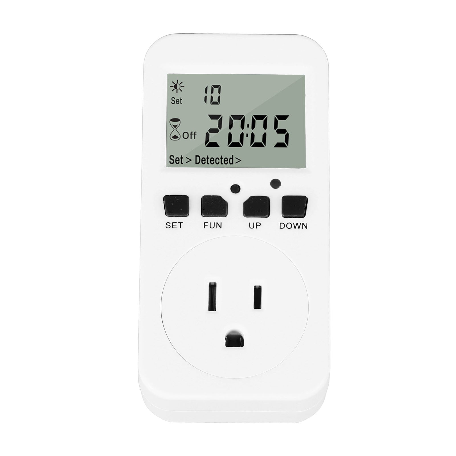 Digital Timer Socket Auto Power Off Countdown LCD Digital Electrical Outlet Timer