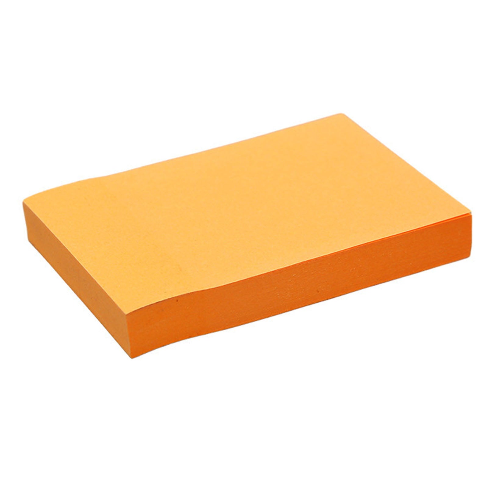 1 Pack 100 Sheets Sticky Notes Self Adhesive Paper Page Makers Memo Index Reminder Tabs for Home and Office Use 76x50mm Fluorescent Type Orange