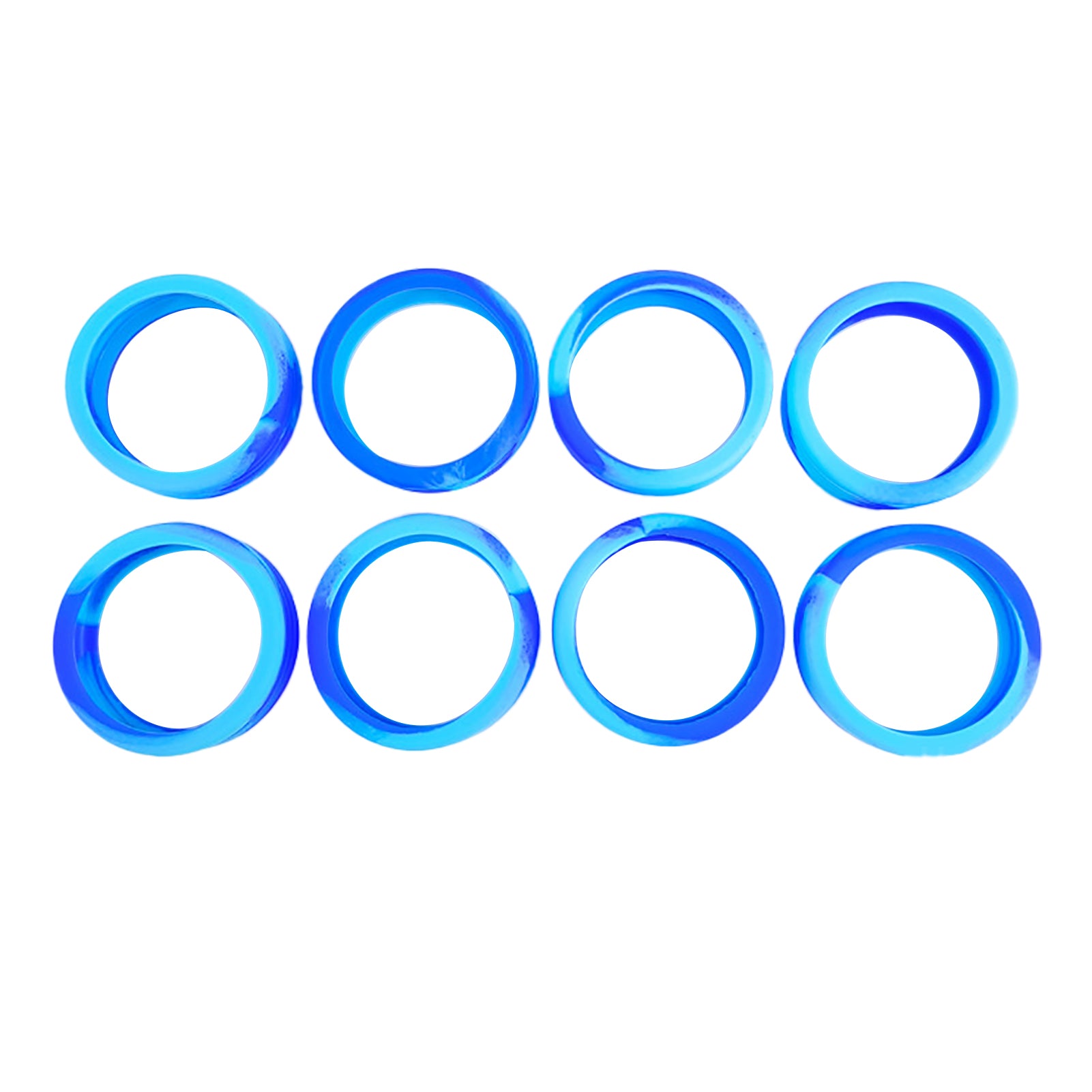 8PCS Luggage Suitcase Wheels Cover Silicone Noise Reducing Luggage Wheels Protector Cover Dopamine Blue