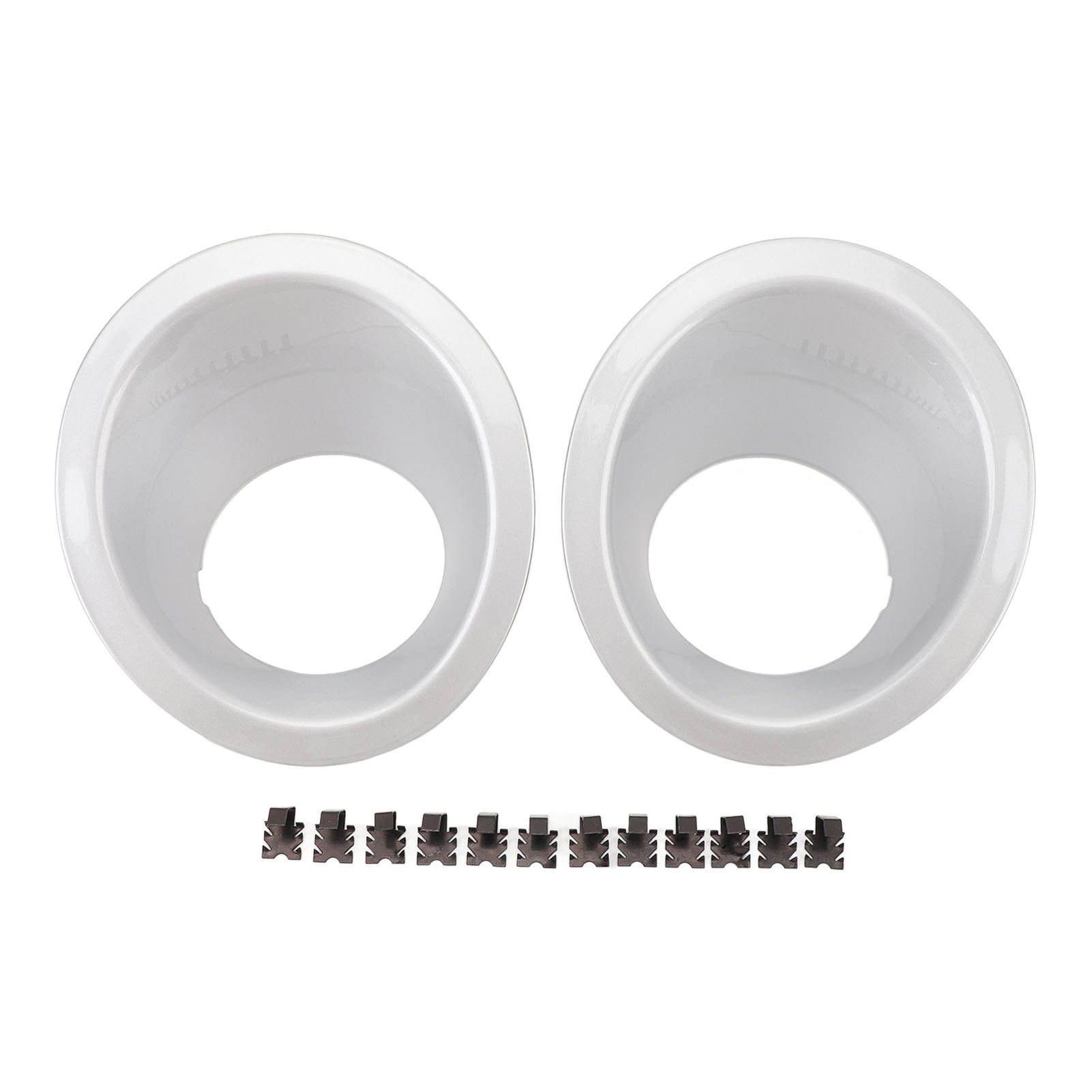 1 Pair Front Bumper Fog Light Bezel Cover Trim LR019637 Waterproof Replacement for Range Rover Sport L320 2009 to 2013