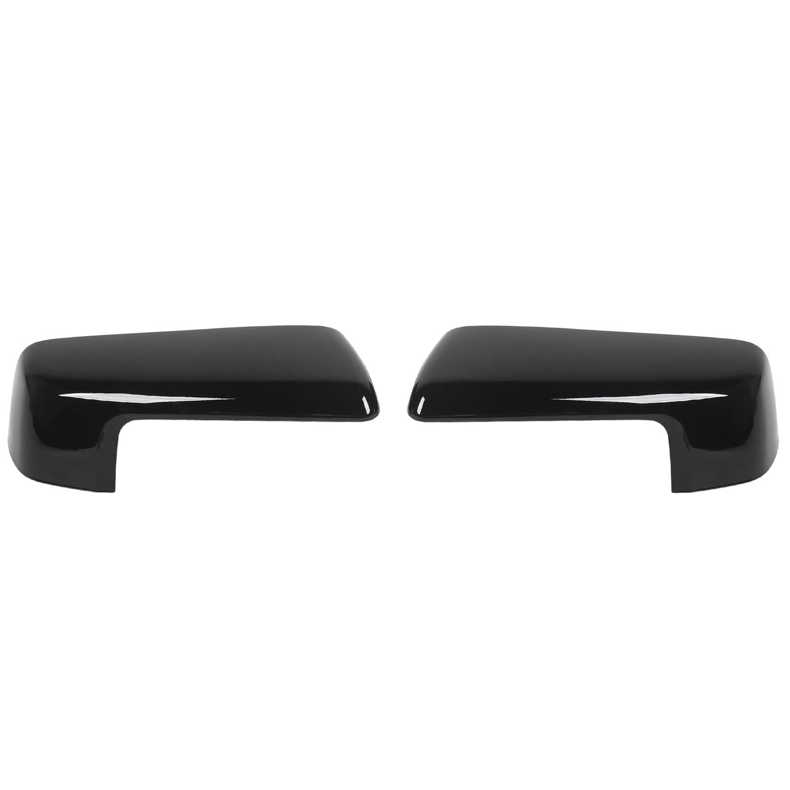 1 Pair Top Half Side Mirror Cover Cap 84328137 Scratch Proof Outer Rearview Wing Mirror Cap for 1500 2019 to 2024 Glossy Black