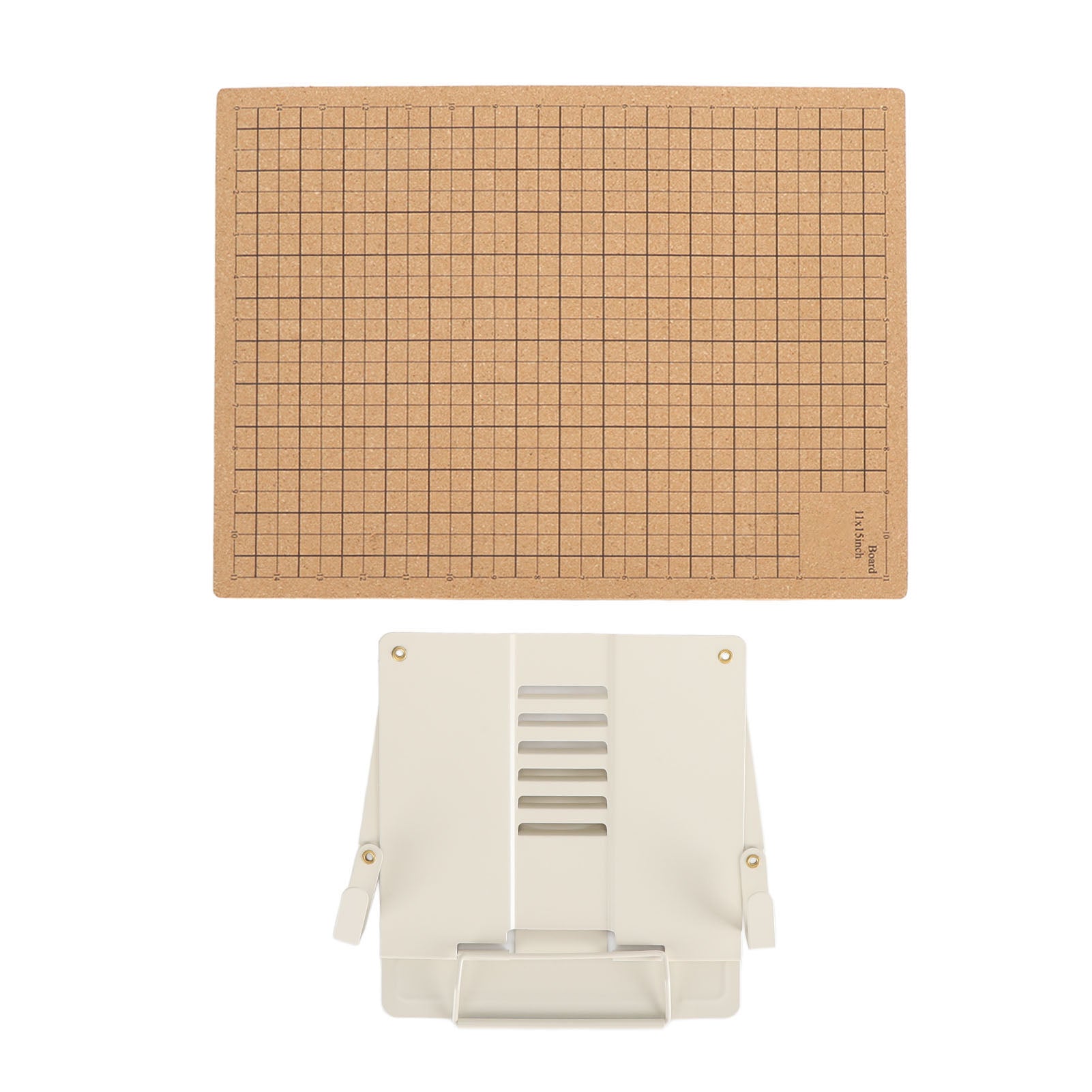 Macrame Board and Adjustable Holder Double Sided Cork Board and Metal Stand Set for Braiding Bracelet Creating