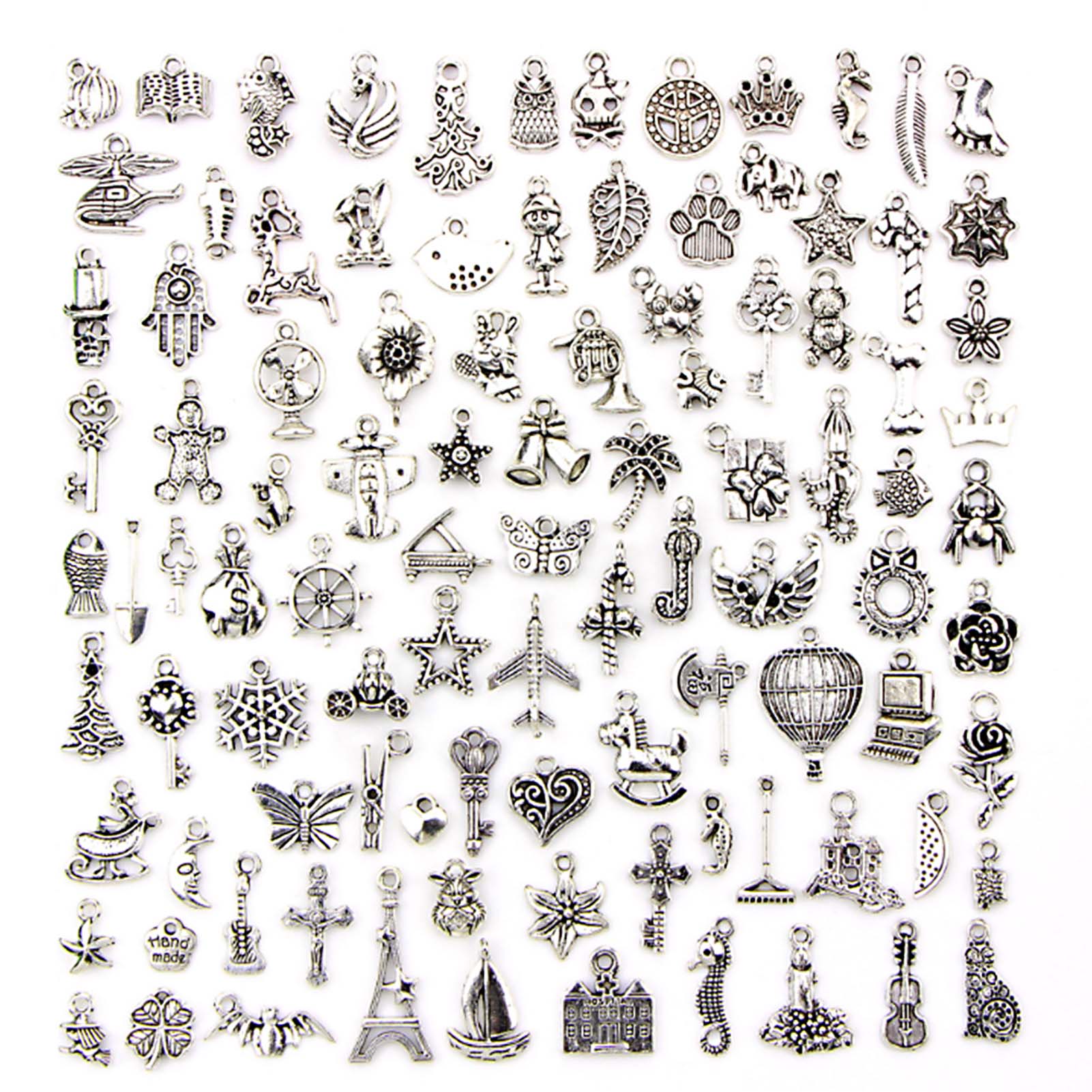 DIY Pendants Accessories

Deep Silver Alloy for Hand Made Bracelet Jewelry Making(100pcs styles)