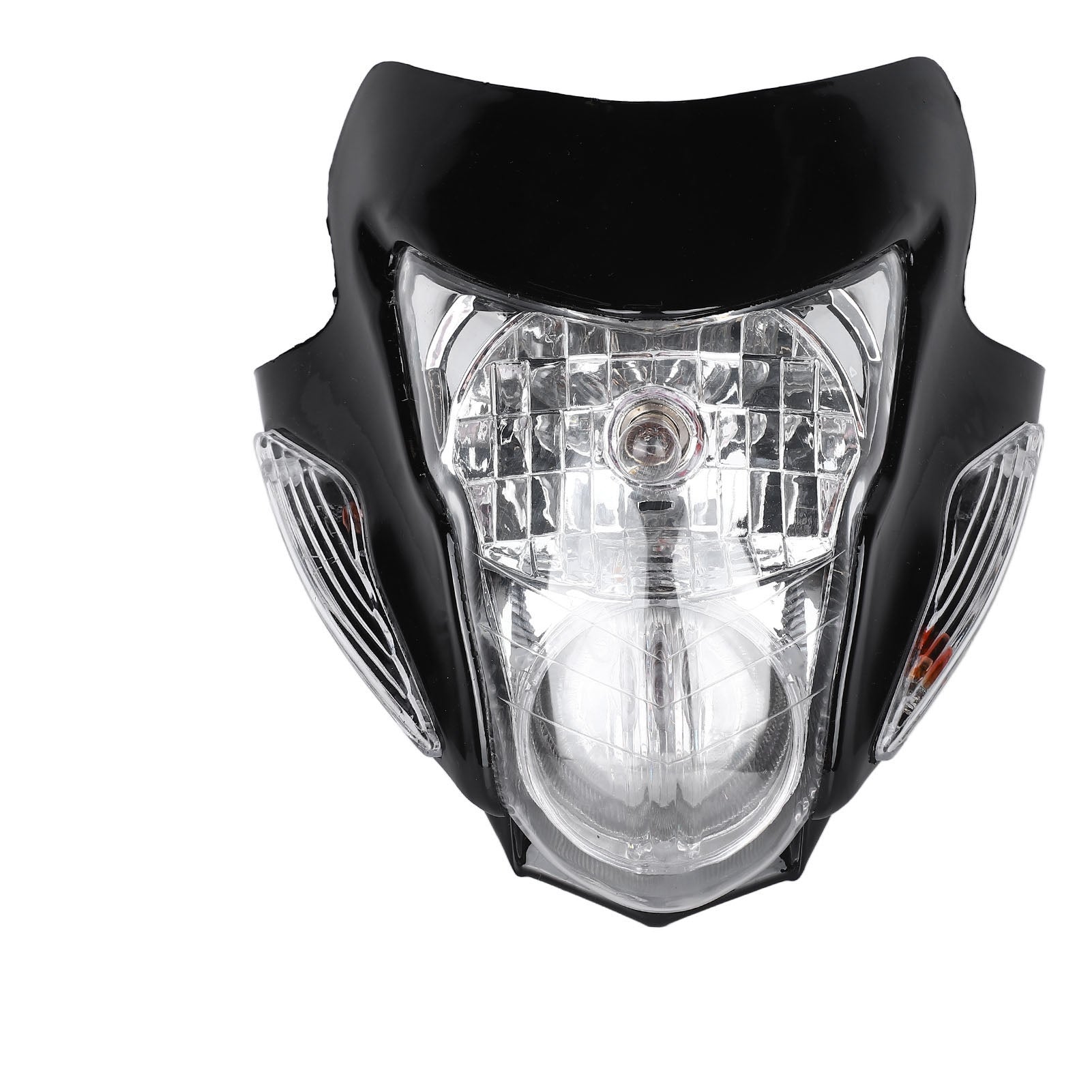Motorcycle Headlight Skull Cover Brighter Wider Vision Light Protection Headlamp Fairing