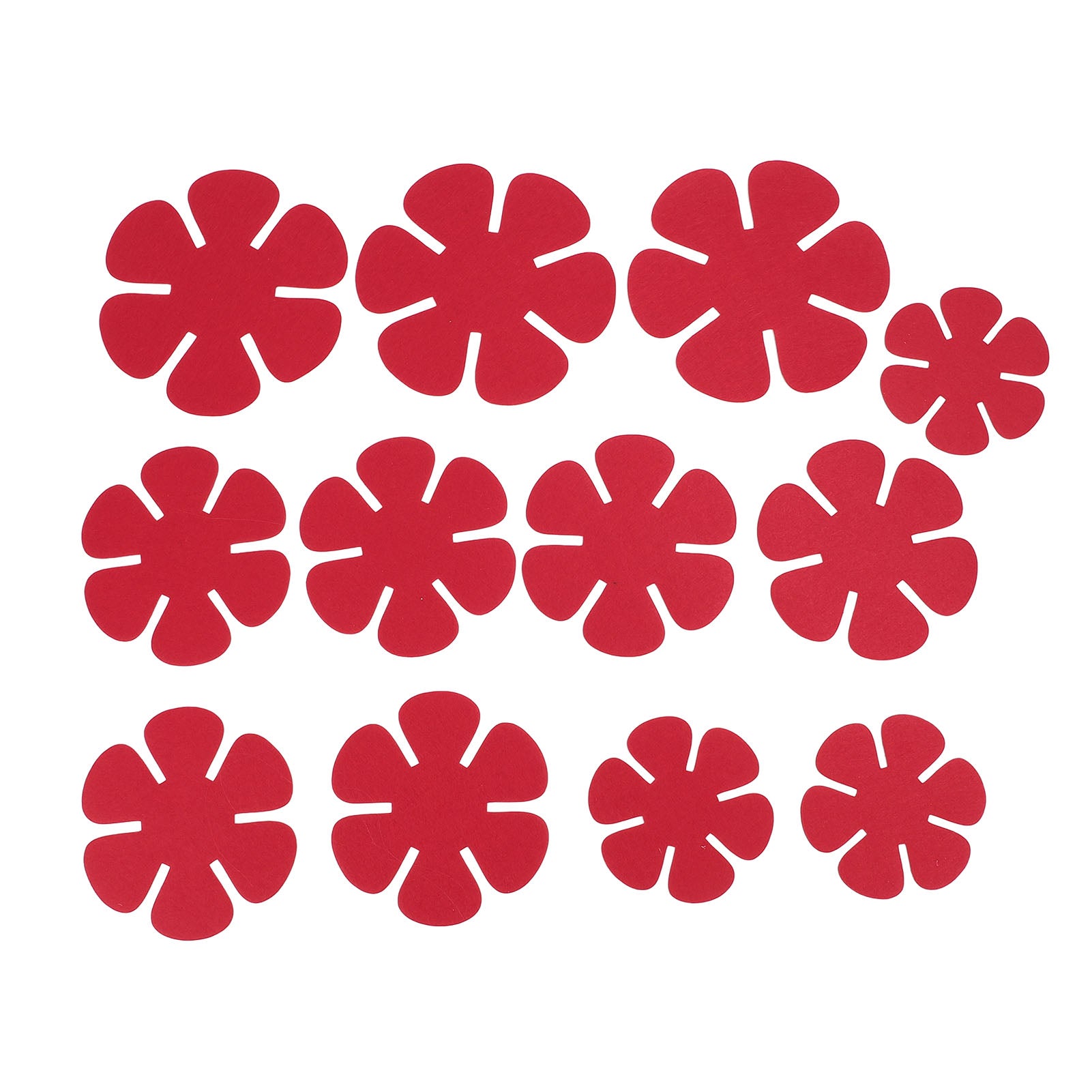 12Pcs Pot Pan Protector Felt Stacking Pads Cookware Dividers Separators Set Kitchen Supplies Red