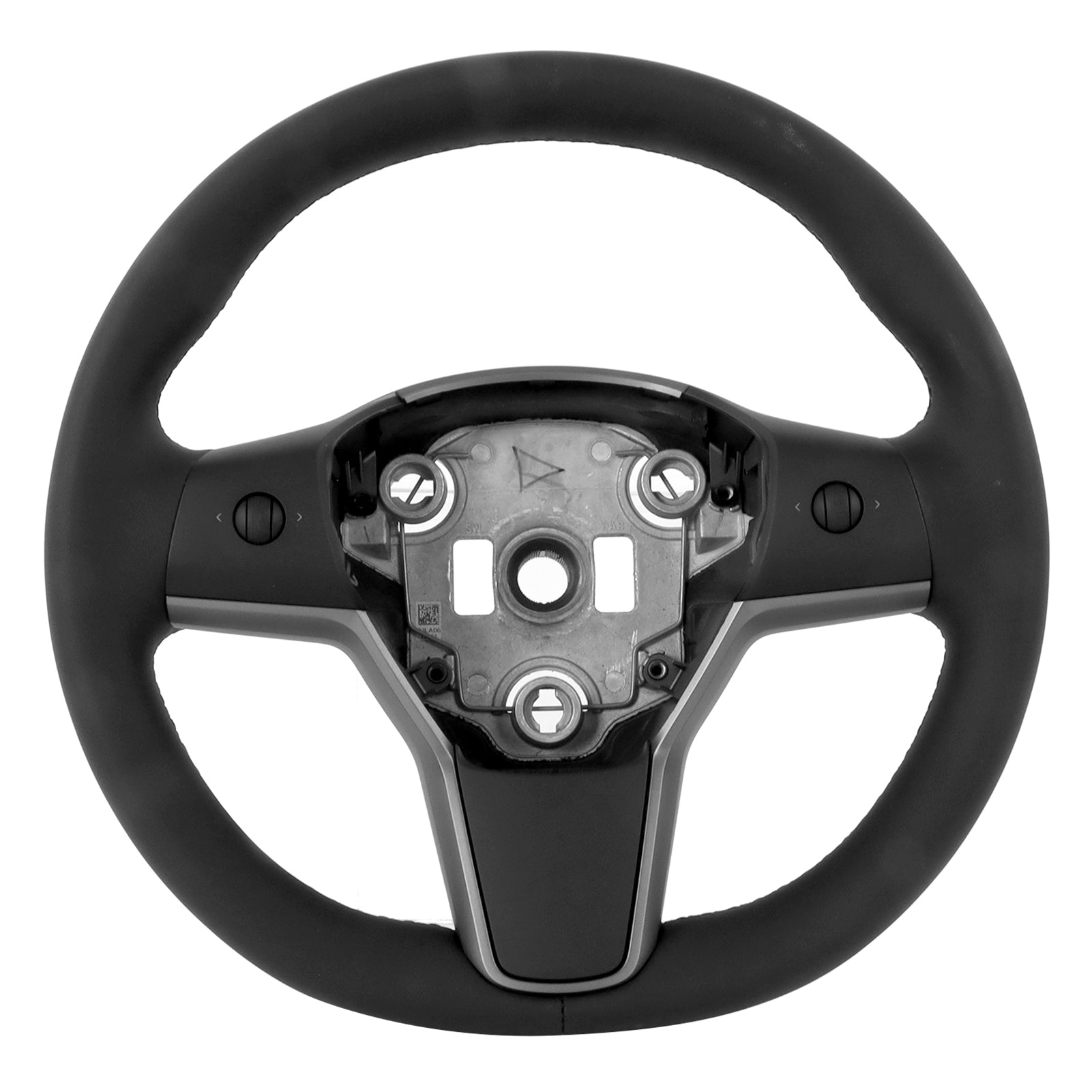 Black Steering Wheel with Button Leather Car Modification Replacement for TESLA MODEL 3 2017+
