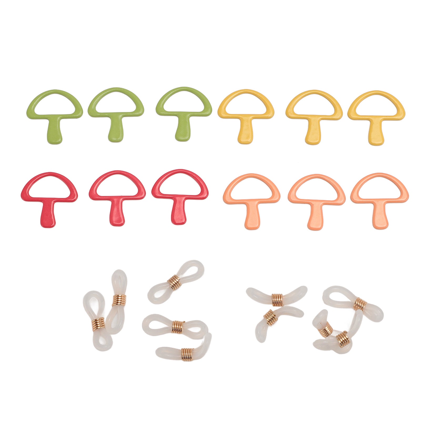 Knitting Needle Stoppers Stitch Markers Set Kit Handmade Crafts Crochet Supplies Sewing Accessories 12Pcs Mushroom