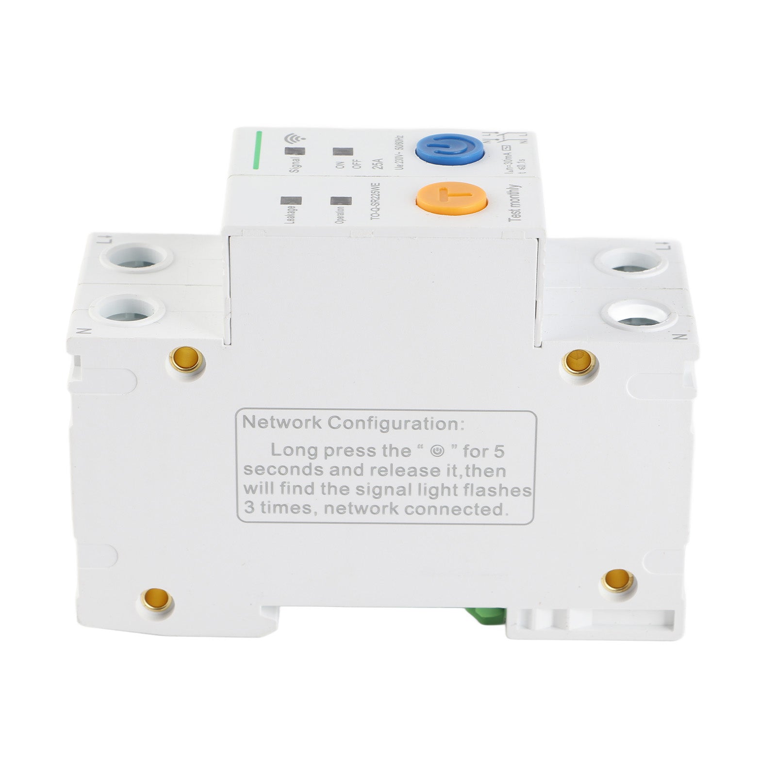 2P AC230V WiFi Circuit Breaker Remote Control Timing Real Time Monitoring Din Rail Mount Circuit Breaker 25A