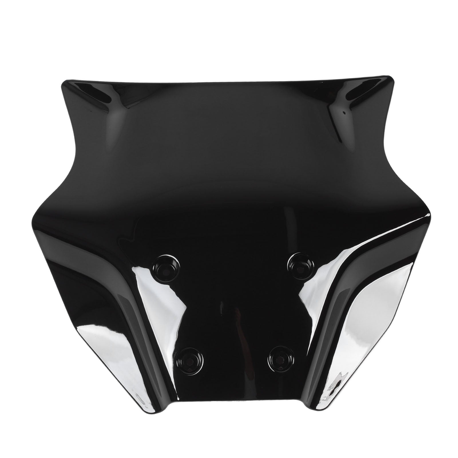 Motorcycle Windshield Enhanced Aerodynamics Noise Reduction Protective Wind Deflector Windscreen for MT‑09 SP 2024 Black