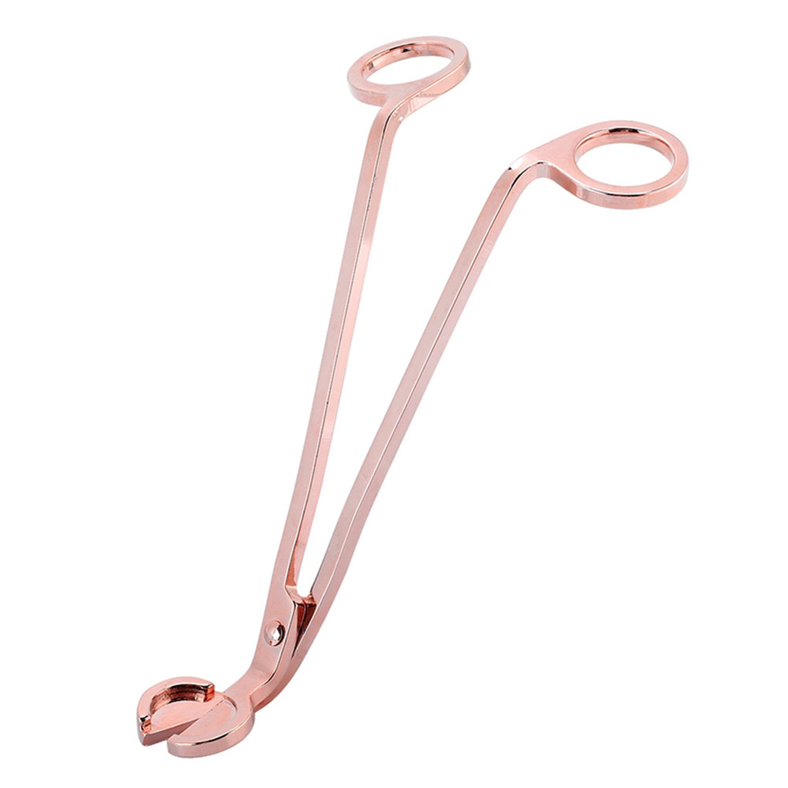 1Pcs Fashion Plating Stainless Steel Candle Heart Clip Wick Trimmer Scissors Tool(rose gold)