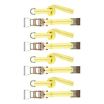 10 Feet Tire Tie Down Straps with D Ring Car Rear Wheel Binding Straps for Truck UTV SUV Pickups