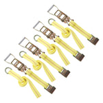 10 Feet Tire Tie Down Straps with D Ring Car Rear Wheel Binding Straps for Truck UTV SUV Pickups