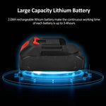 21V Portable Handheld Cordless Electric Pruning Shears with Carry Case Rechargeable 2000mAh Lithium Battery & Charger Powered Tree Branch Pruner Garden Clippers 30mm Cutting Diameter