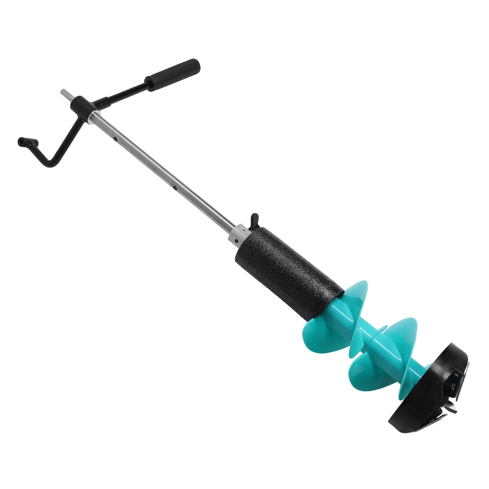 Ice Auger for Fishing Electric Nylon Corless with Positioning Drill 50cm Armrest Extension Rod for Shallow Water