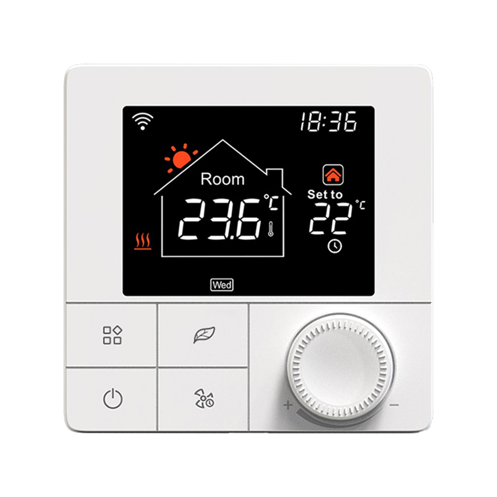 WIFI Smart 3A Heating Thermostat with Application and Voice Control 2.8 Inch LCD Display Intelligent Programmable Thermostat