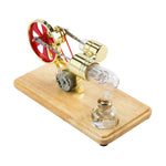 Stirling Engine Kit Electricity Generator Motor Model Physical Generator Model with LED Light Flywheel Design Science Experiment for Teacher Adults Kids School