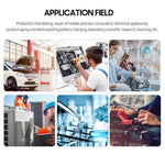 Bench DC Power Supply Variable 120V 3A Digital Display Adjustable Switching Regulated Power Supply CV CC with Output Switch, USB Quick Charge Port, Short Circuit Alarm, Encoder Adjustment Knob