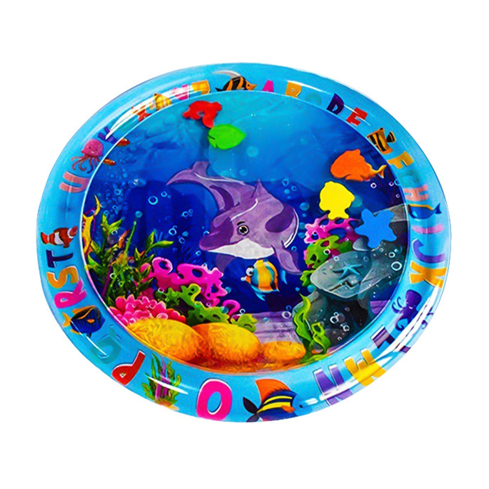 Tummy Time Water Mat for Baby Boys Girls PVC Inflatable Water Play Mat for Infants Toddlers Fun Play Activity Center