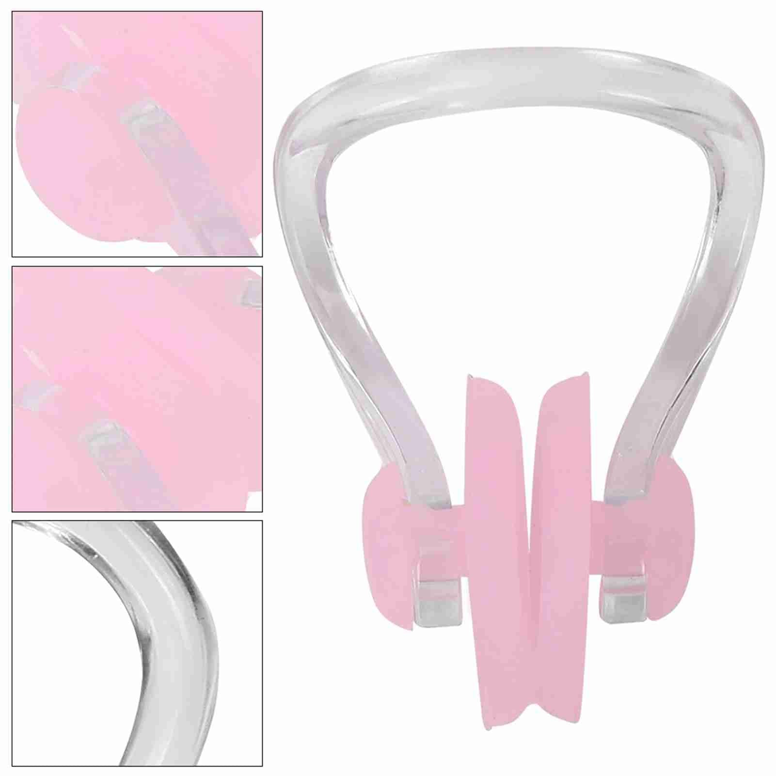 Waterproof Swimming Silicone Training Sport Protection Nose Clip(Pink)