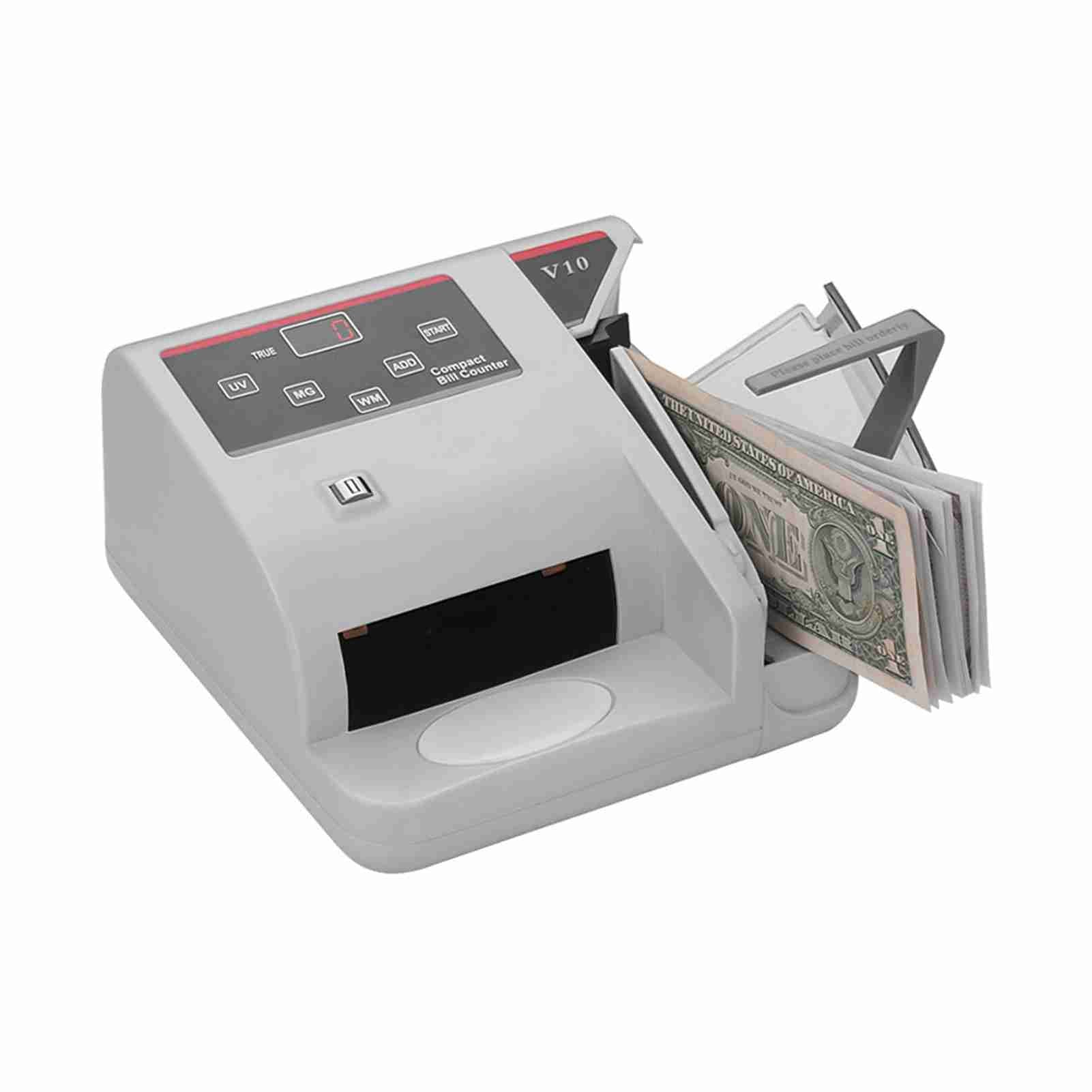 Portable Mini Money Counter 3 Digits LED Display Screen Bill Counting Machine with UV MG WM Detection