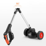 Household LED Digital Display Electric Lawn Mower Portable Cordless Grass Trimmer Home Garden Folding Trimming Pruning Machine Not Included Battery