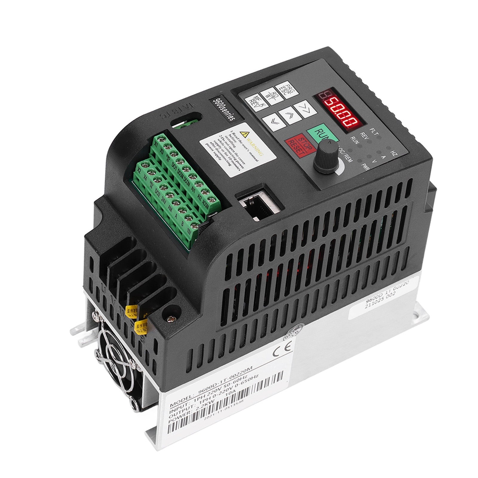 NFLIXIN Variable Frequency Drive Single Phase 220V 2.2kw 1 in 1 Out Motor Speed Controller