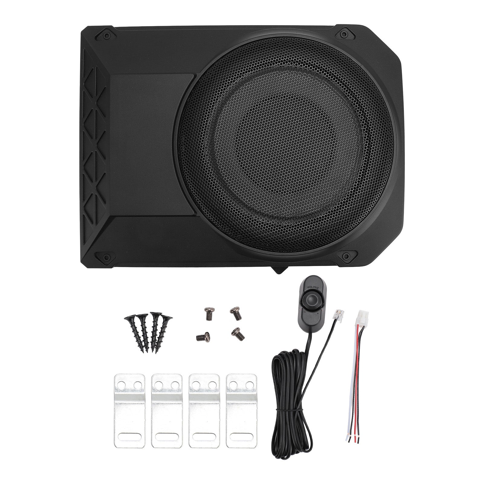 10 Inch Powered Under Seat Car Subwoofer Ultra Thin 600W Truck Subwoofer for Truck Boxes and Enclosures