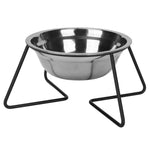 Stainless Steel Cat Food Bowl Raised Pet Dishes Bowl with Metal Stand for Water and Food Cats and Small Dogs
