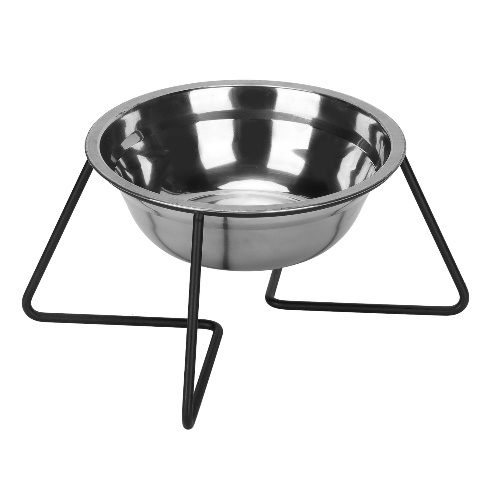 Stainless Steel Cat Food Bowl Raised Pet Dishes Bowl with Metal Stand for Water and Food Cats and Small Dogs