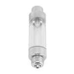 CO2 Bubble Counter Prevent Return Accurate Counting Aluminum Alloy Aquarium CO2 Regulator for Fish Tanks Double Head 82 X 20mm/ 3.2 X 0.79in