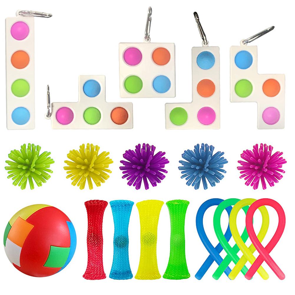Sensory Toys Anti Stress Toy Set Decompression Tools for Adult Kids Calming Toys for ADHD Autism